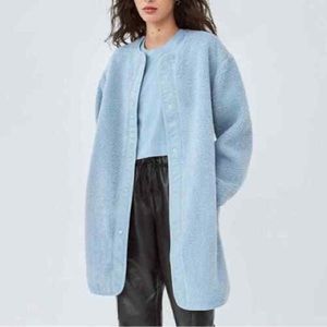 Never worn MEDUIM Wilfred long sherpa jacket